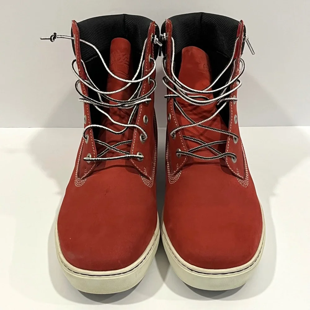 Timberland Earthkeepers Men's Red Leather 6 Inch Boots Size 14W High Top